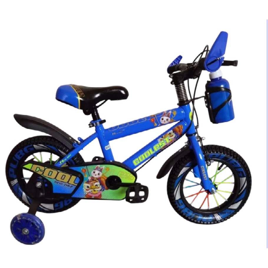Bicicleta Infantil Rodada 14 Azul con Rueditas