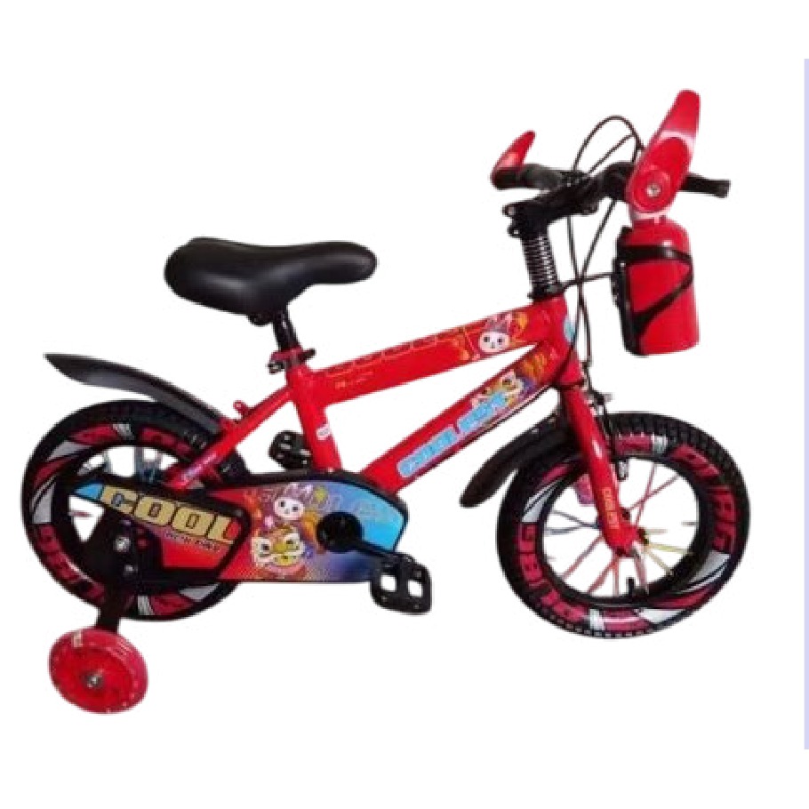 Bicicleta Infantil Rodada 14 Rojo con Rueditas