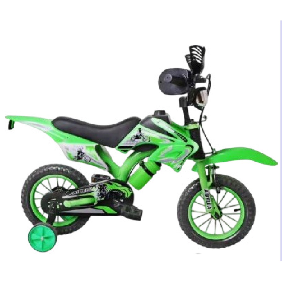 [EB-TY362995] Bicicleta Infantil Rodada 14 Verde con Rueditas