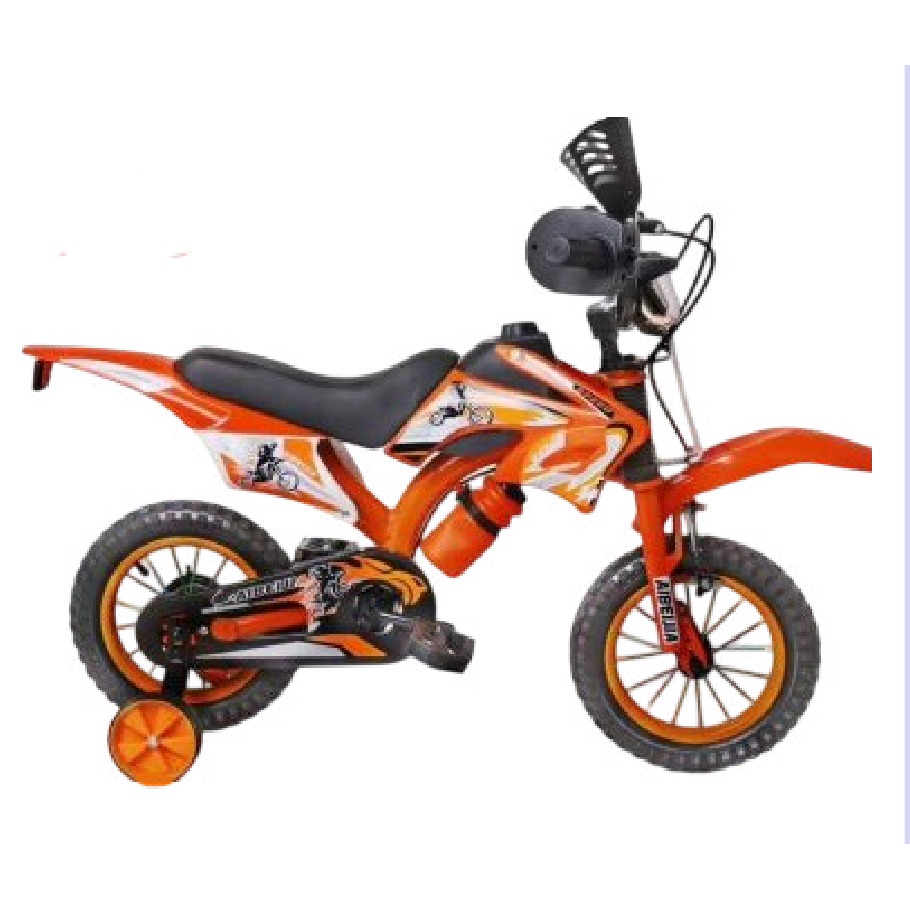 [EB-TY362997] Bicicleta Infantil Rodada 14 Naranja con Rueditas