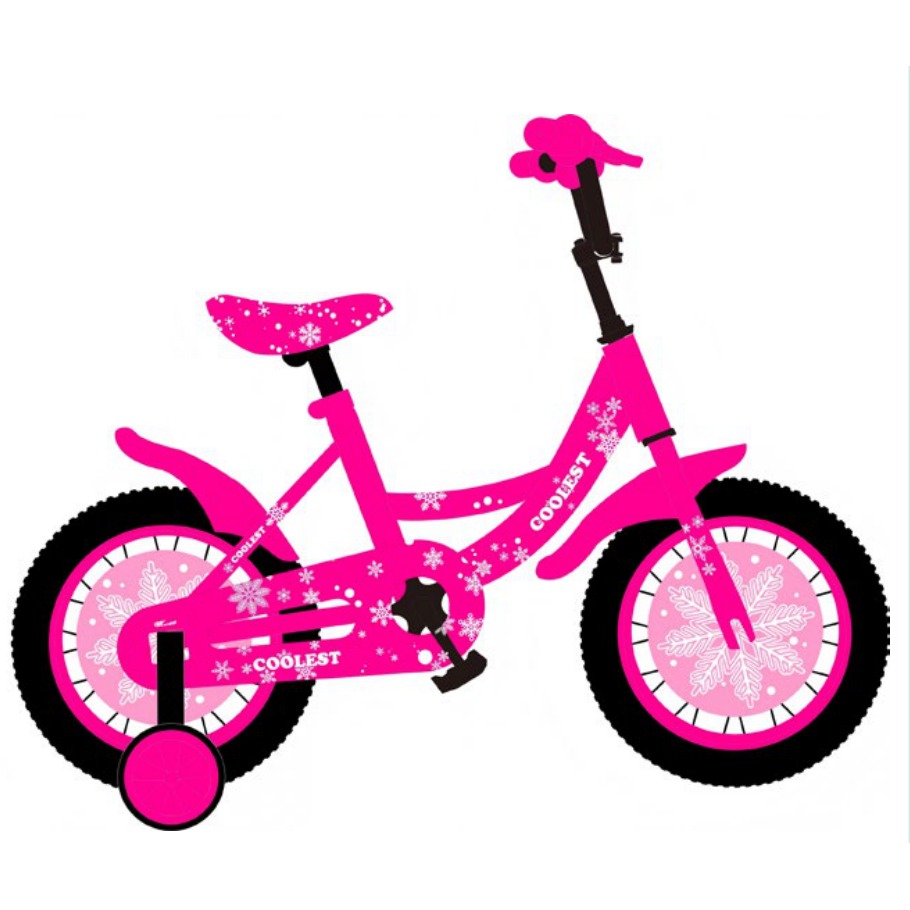 Bicicleta Infantil Rodada 16 Fucsia con Rueditas