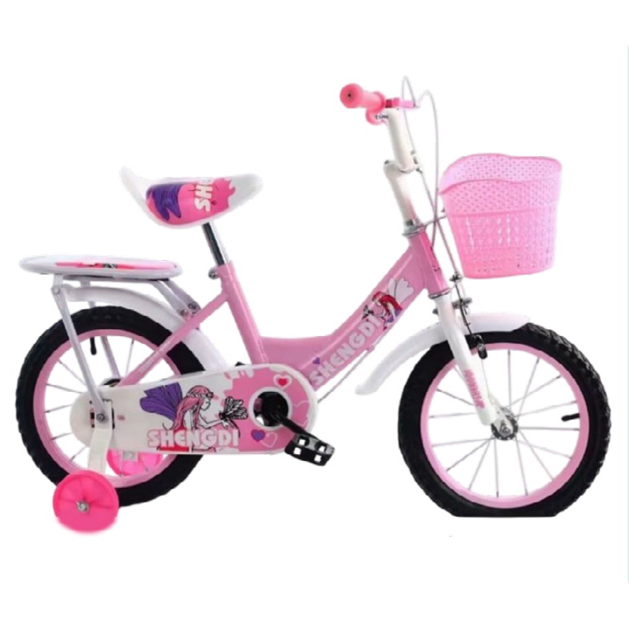 Bicicleta Infantil Rodada 16 Rosa con Rueditas