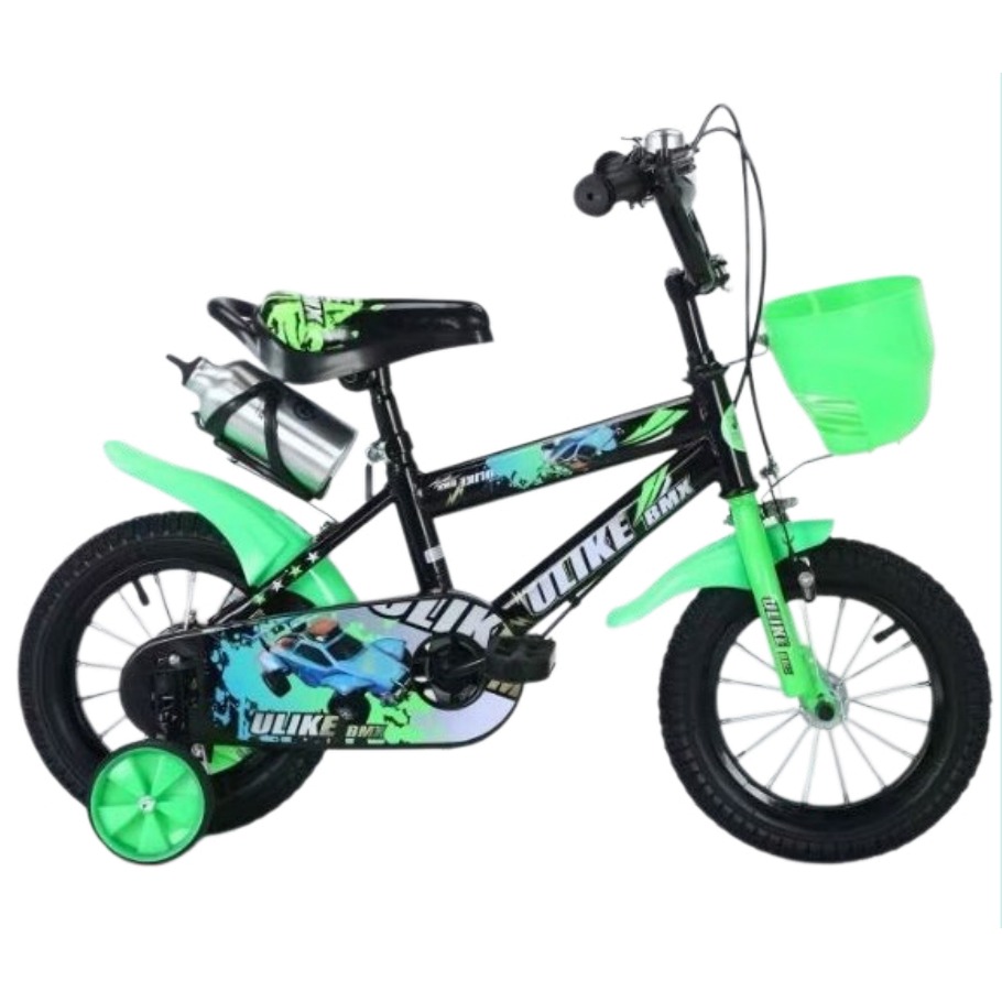 [EB-TY365856] Bicicleta Infantil Rodada 16 Verde con Rueditas