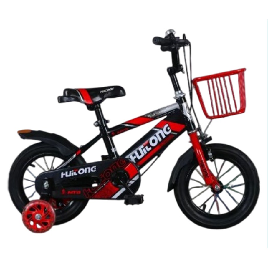[EB-TY366092] Bicicleta Infantil Rodada 16 Rojo con Rueditas