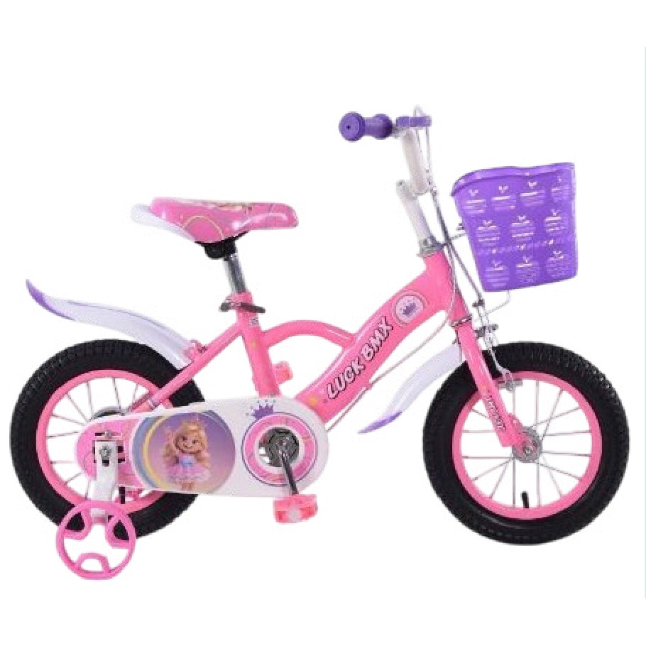 Bicicleta Infantil Rodada 16 Rosa con Rueditas