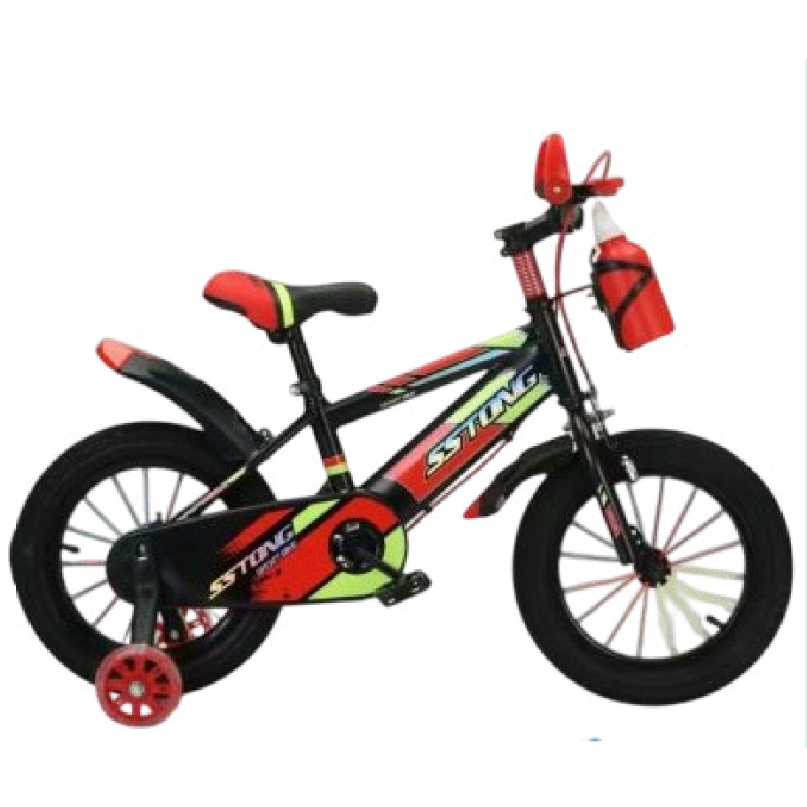 Bicicleta Infantil Rodada 16 Rojo con Rueditas