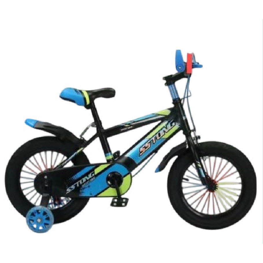 Bicicleta Infantil Rodada 16 Azul con Rueditas