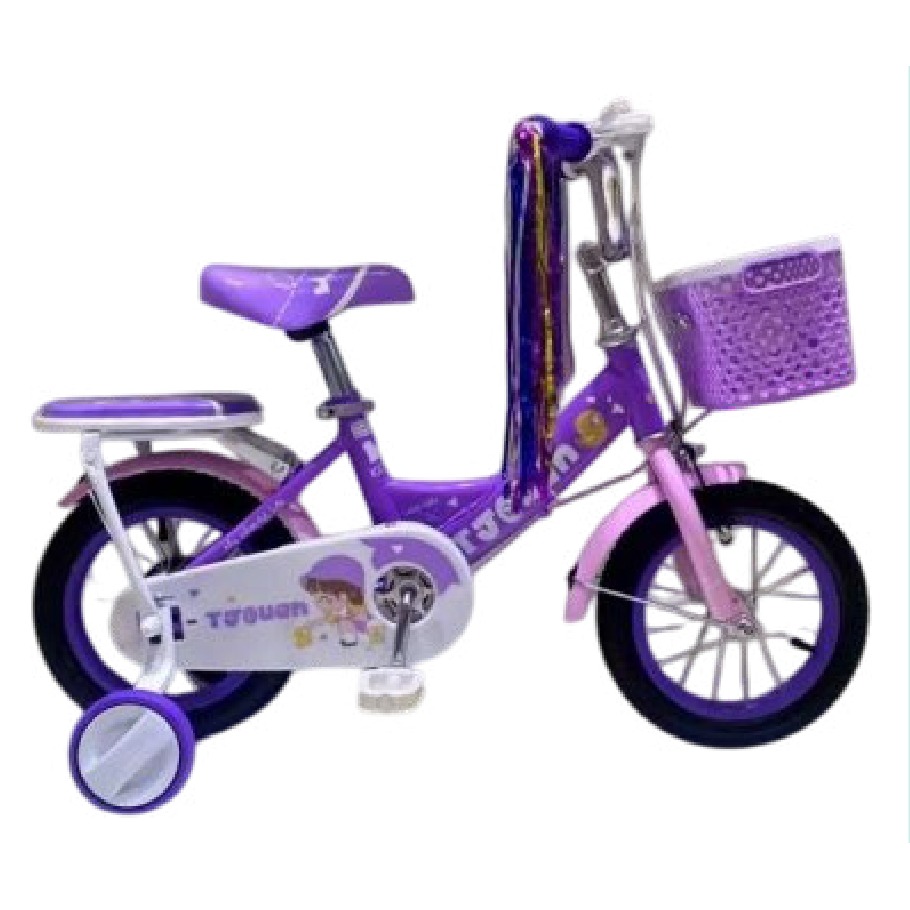 [EB-TY362864] Bicicleta Infantil Rodada 16 Morado con Rueditas