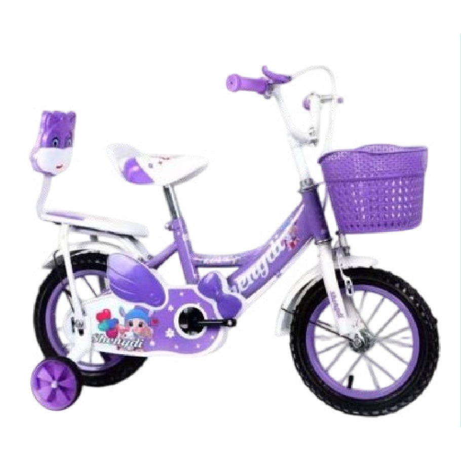 Bicicleta Infantil Rodada 16 Morado con Rueditas