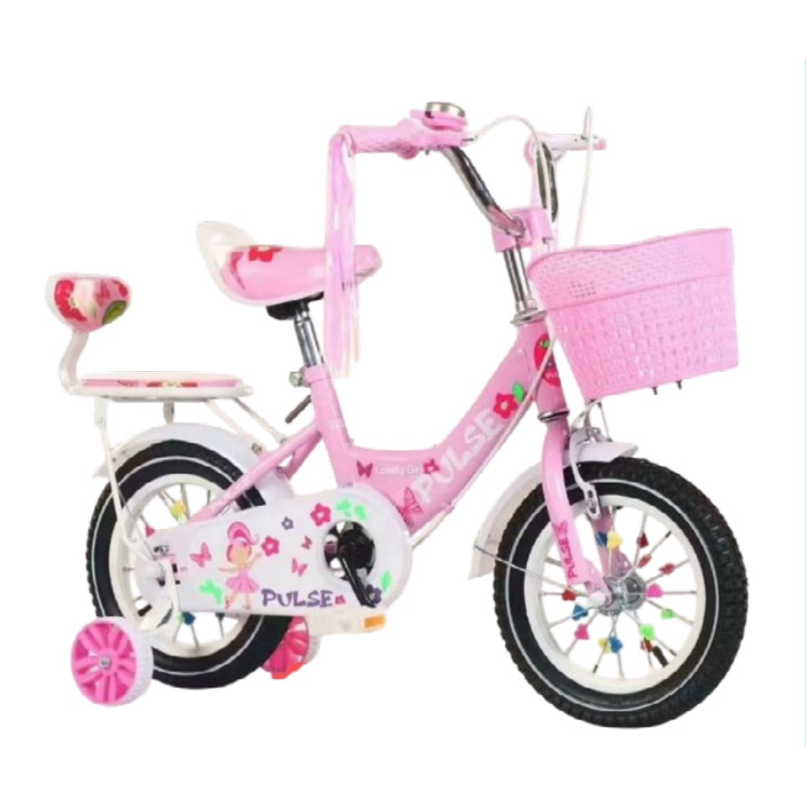 Bicicleta Infantil Rodada 16 Rosa con Rueditas