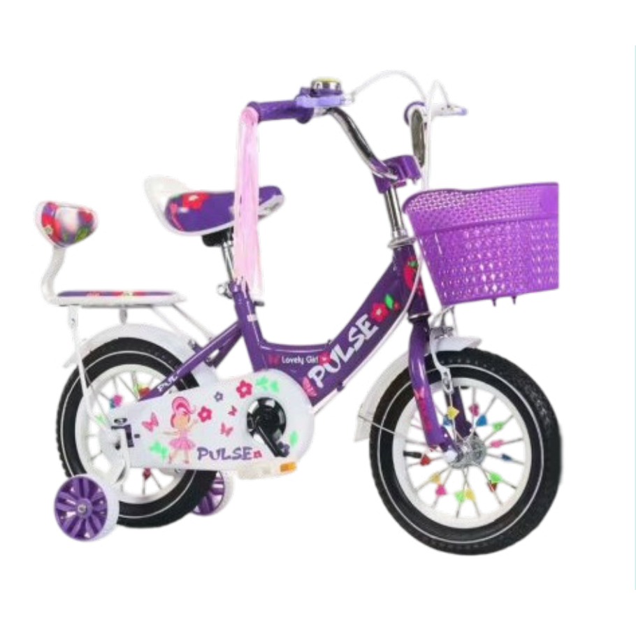 Bicicleta Infantil Rodada 16 Morado con Rueditas