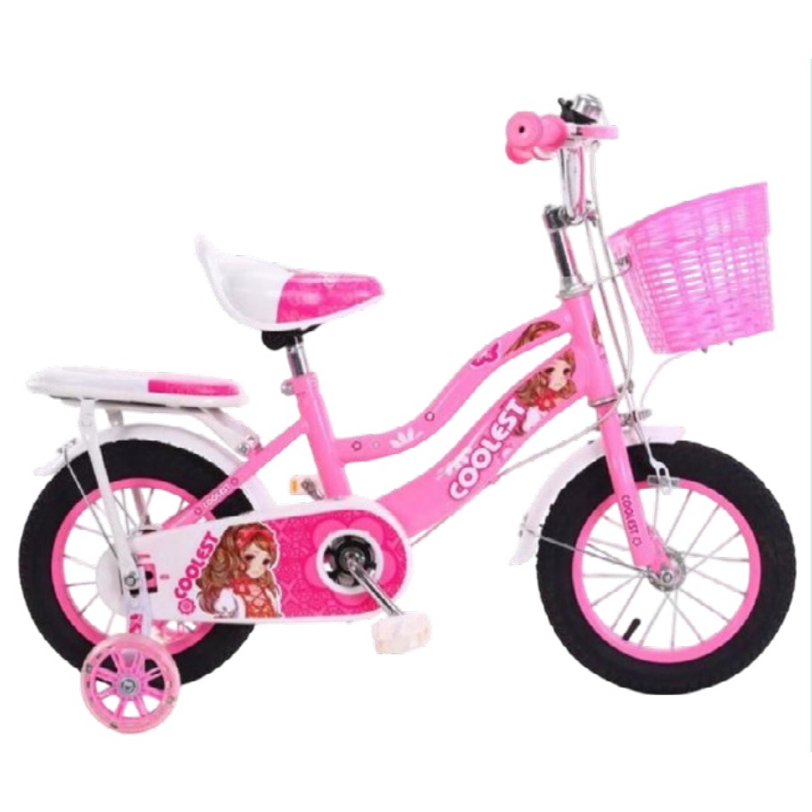 Bicicleta Infantil Rodada 16 Rosa con Rueditas