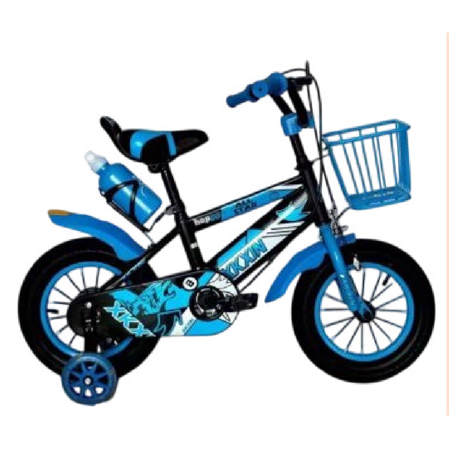 Bicicleta Infantil Rodada 18 Azul con Rueditas
