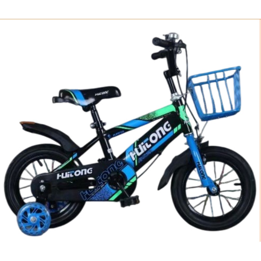 Bicicleta Infantil Rodada 18 Azul con Rueditas