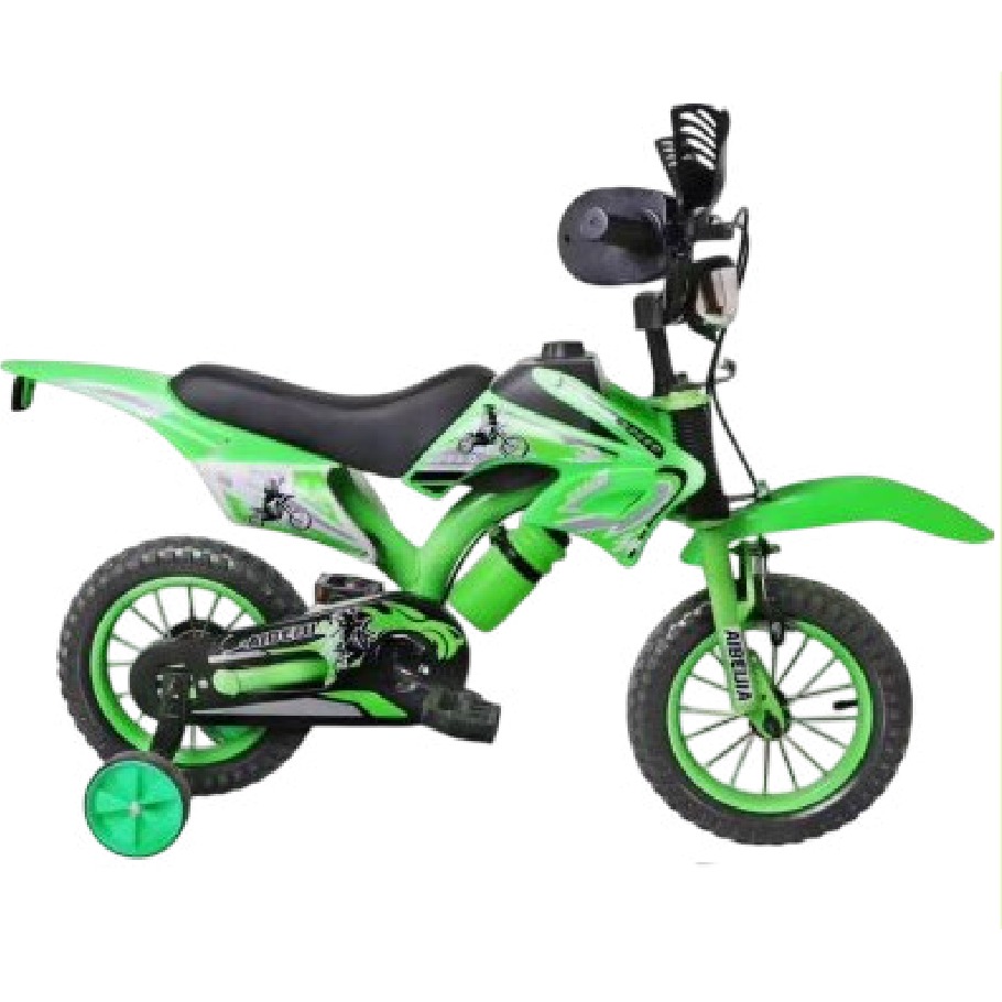 Bicicleta Infantil Rodada 20 Verde con Rueditas