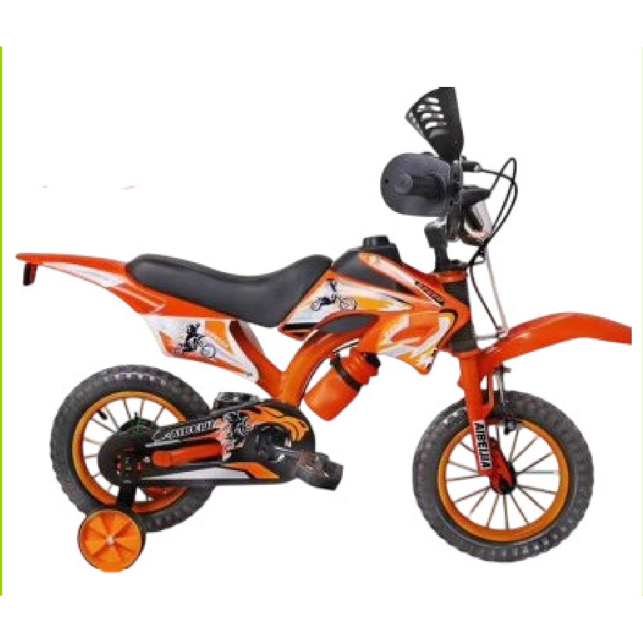 Bicicleta Infantil Rodada 20 Naranja con Rueditas