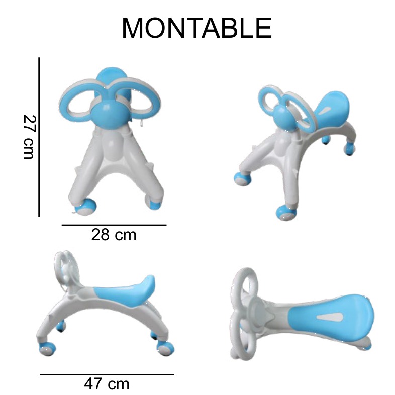 [EB-TY356946] Montable Correpasillos Infantil 4 Ruedas 470 mm x12pz