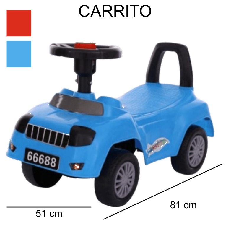 [EB-TY363668] Carrito Coche Montable Infantil Azul 810 mm x8pz