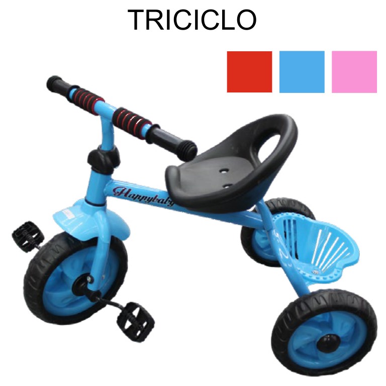 [EB-TY361943] Triciclo Infantil Canastilla 700 mm Acero Niño x6pz