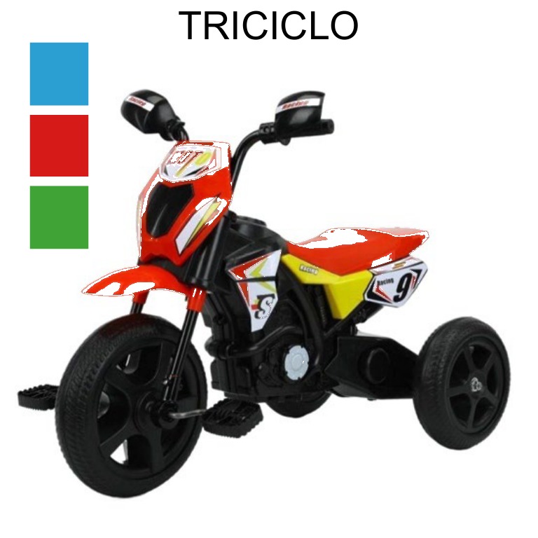 [EB-TY361946] Triciclo Moto Cross Infantil 900 mm Acero Niño x1pz