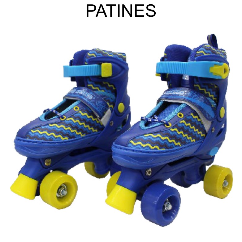 [EB-TY358772] Patines 4 Ruedas Ajustables Talla 39-42 PVC Niño x6pz
