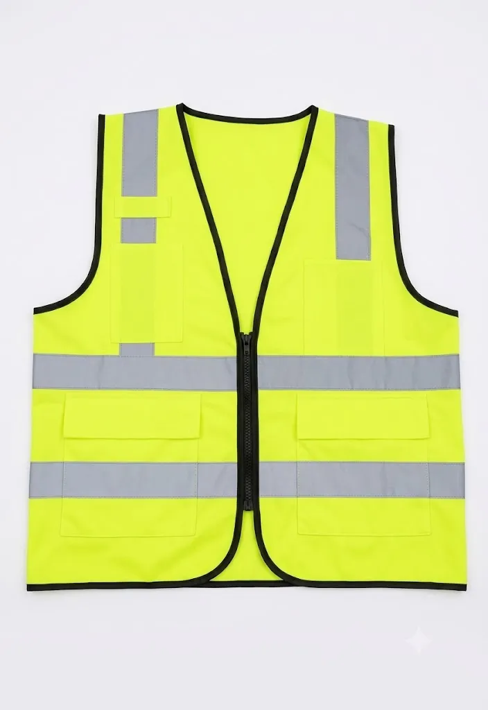 [BL-SC1035-AMA] Chaleco de Seguridad Alta Visibilidad Aeropuerto Amarillo Neón Clase 4