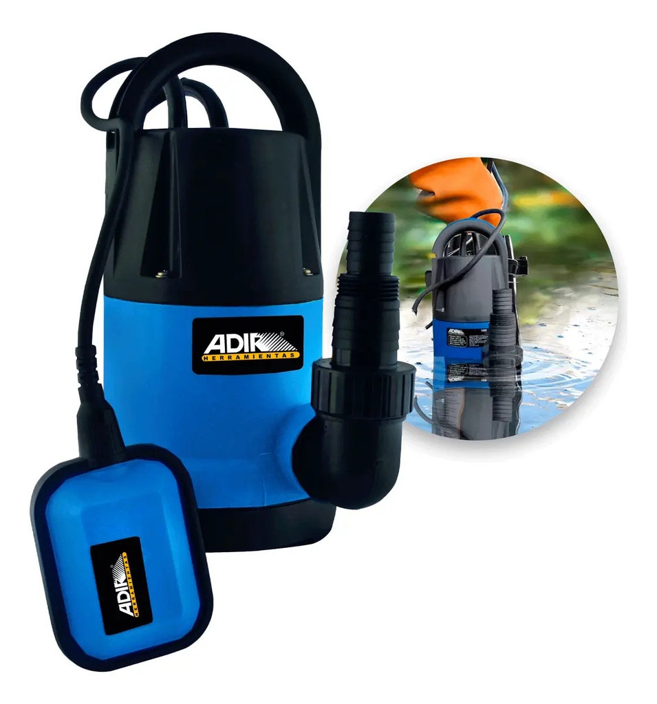 Bomba Sumerg A/limpia 1/2HP ADR1500 Adir para Suministro de Agua