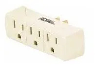 Multicontacto Triple ADR1754 Adir para Instalación Eléctrica