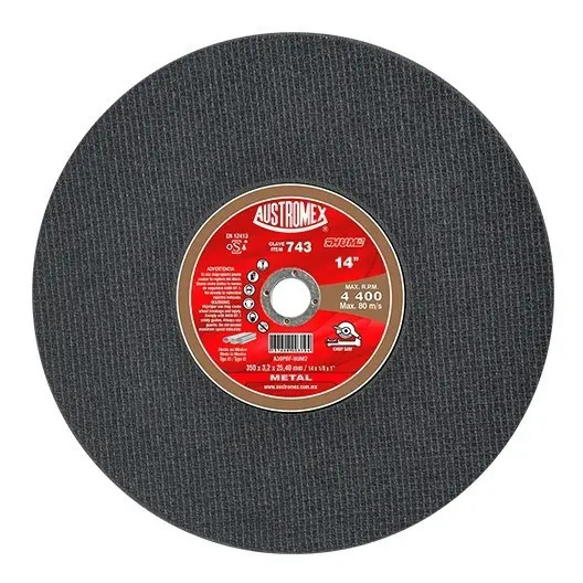 Disco 14" Metal AUX743 Austromex para Corte y Desbaste