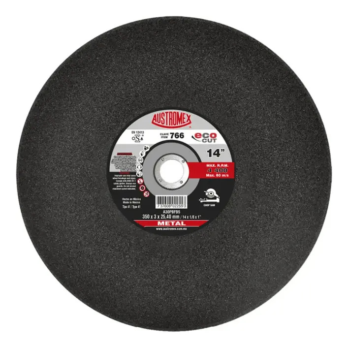 Disco 14" Metal Eco AUX766 Austromex para Corte y Desbaste