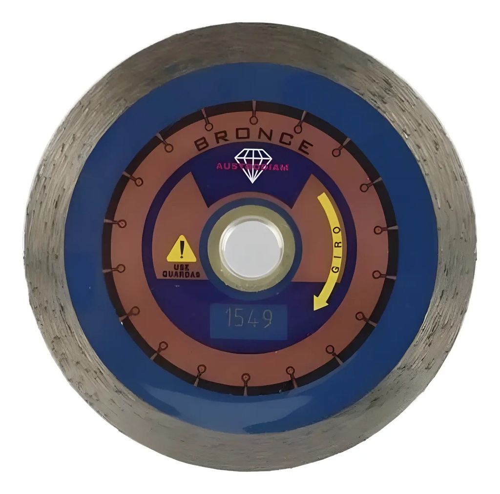 Disco 4-1/2" Diam Bronce AUX1549 Austromex para Corte y Desbaste