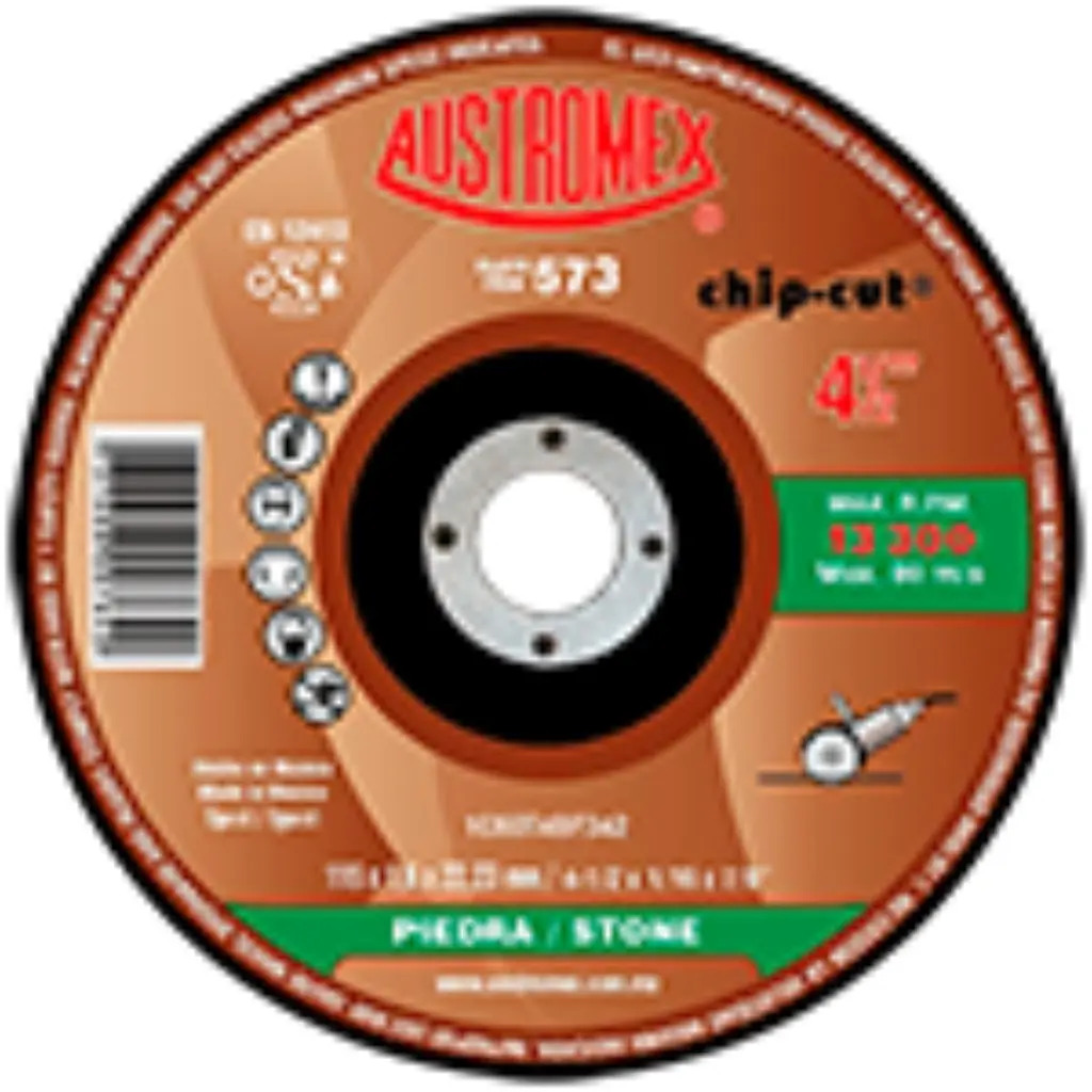 Disco 4-1/2" Piedra AUX573 Austromex para Corte y Desbaste
