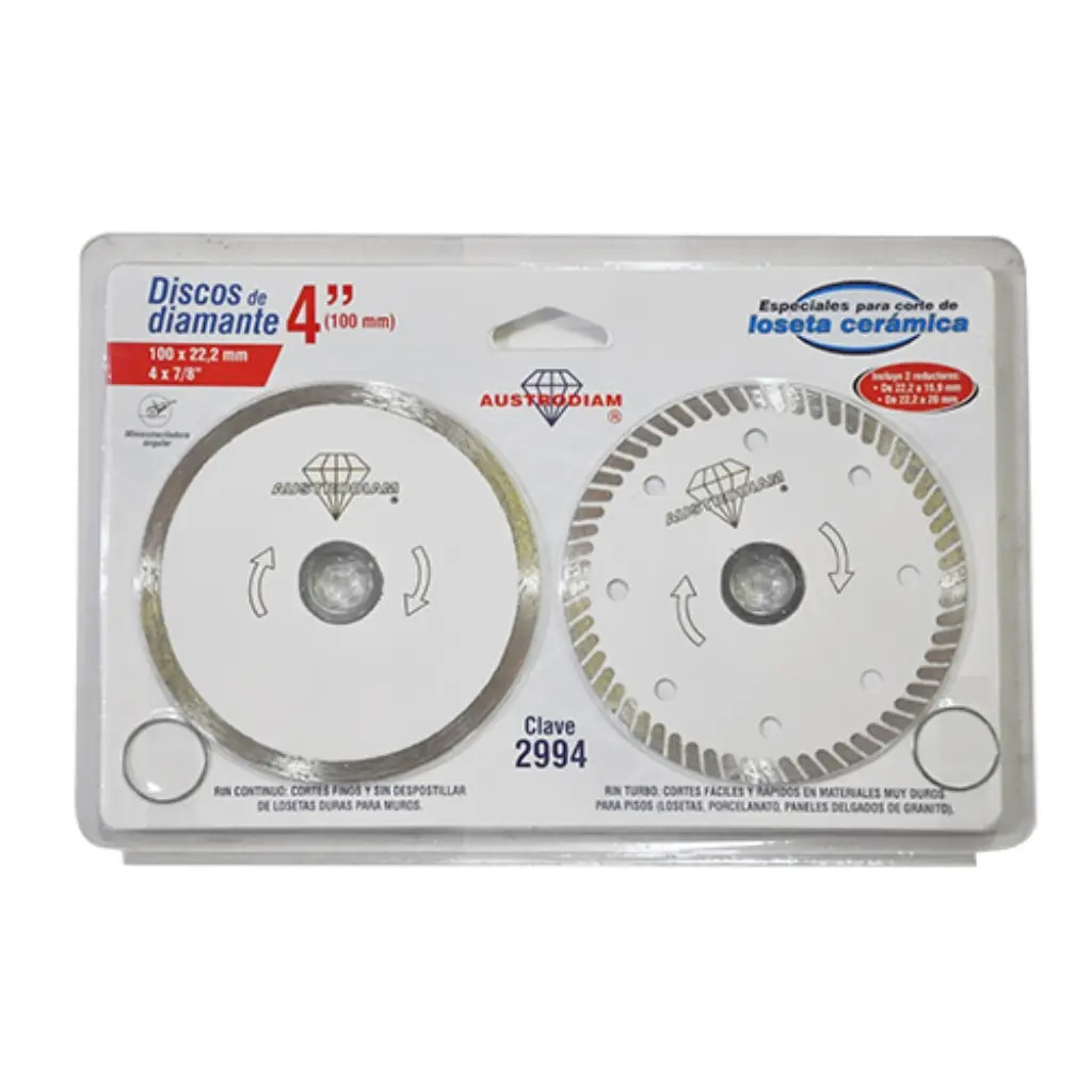 [BE-19029] Kit Discos 4" Diam AUX2994 Austromex para Taller