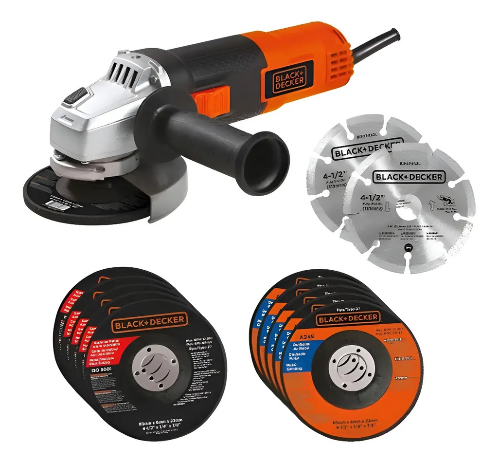 [BE-15128] Miniesmeril 4-1/2" 12 Discos G720K12 Black And Decker