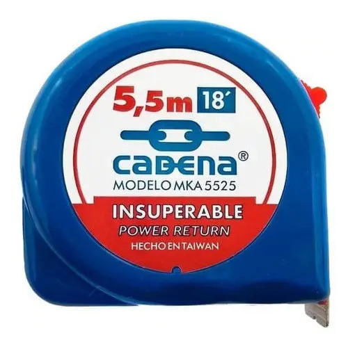 [BE-MKA5525] Flexómetro Cadena 5.5M MKA5525 (Cinta Métrica) para Obra