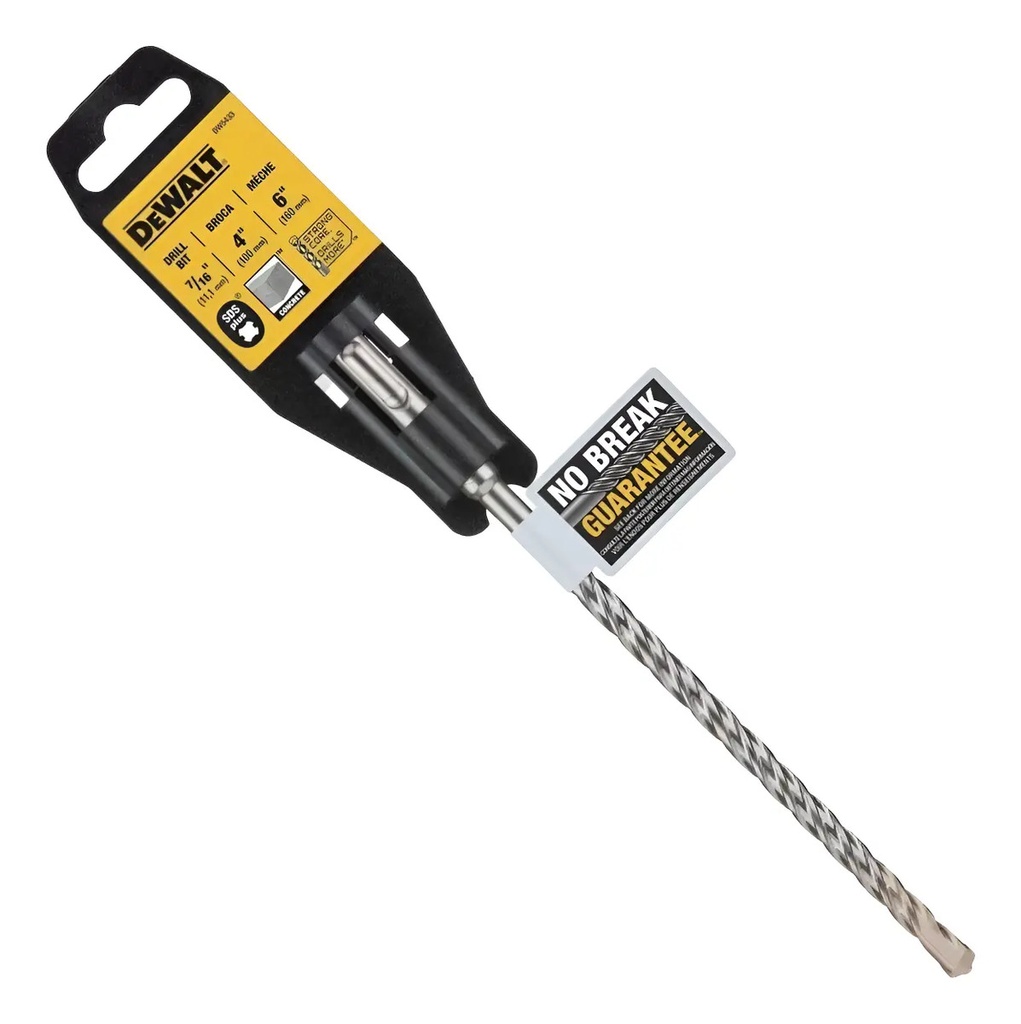 Broca 7/16"X6" SDS Plus DW5433 Dewalt para Taladro