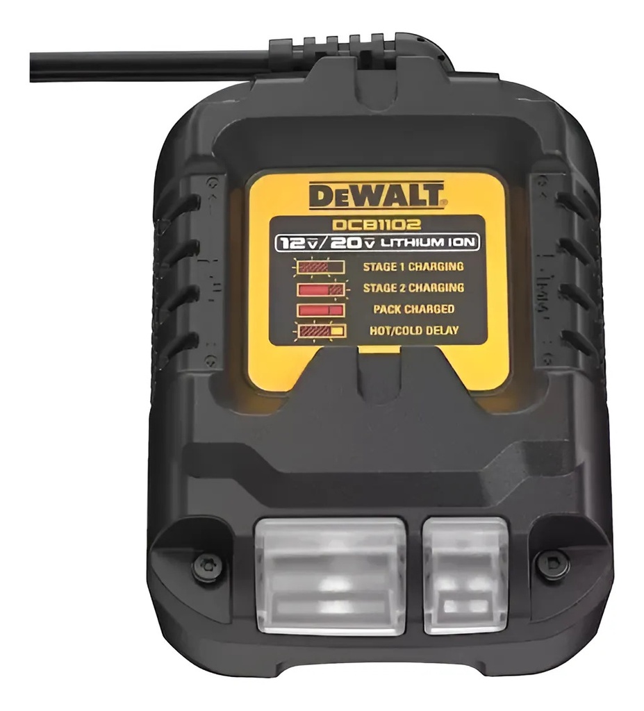 Cargador Baterías 12/20V 2AMPS DCB1102 Dewalt para Herramienta Inalámbrica