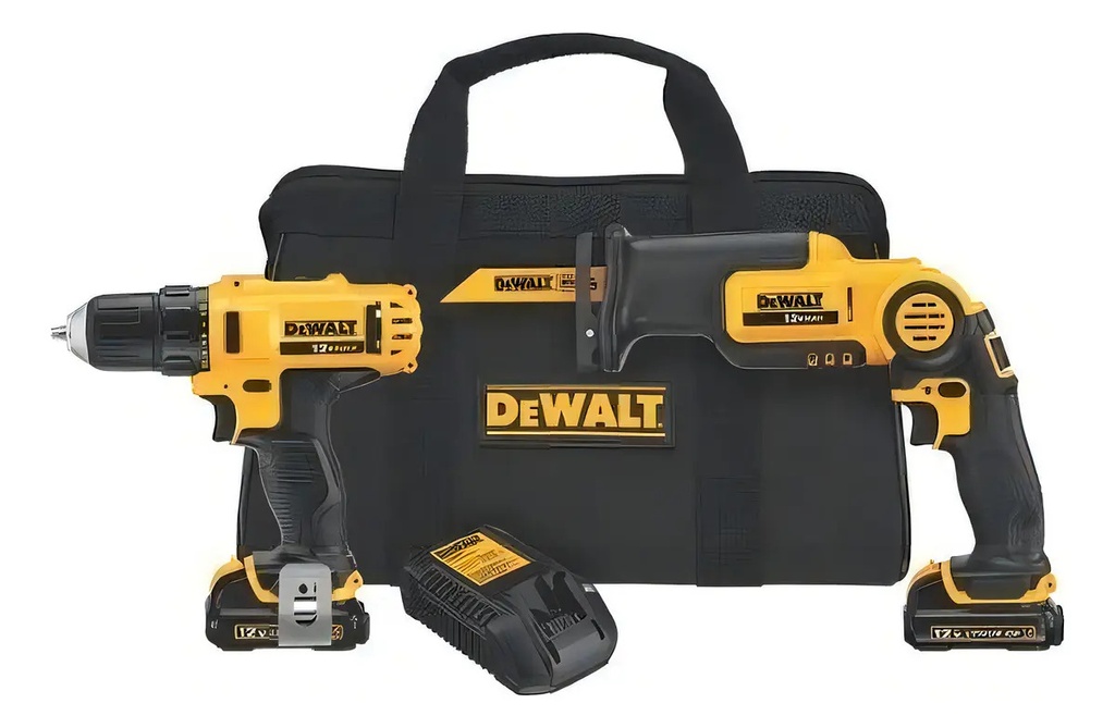 Combo Ator/sierra Sable 12V DCK212S2 Dewalt para Taller