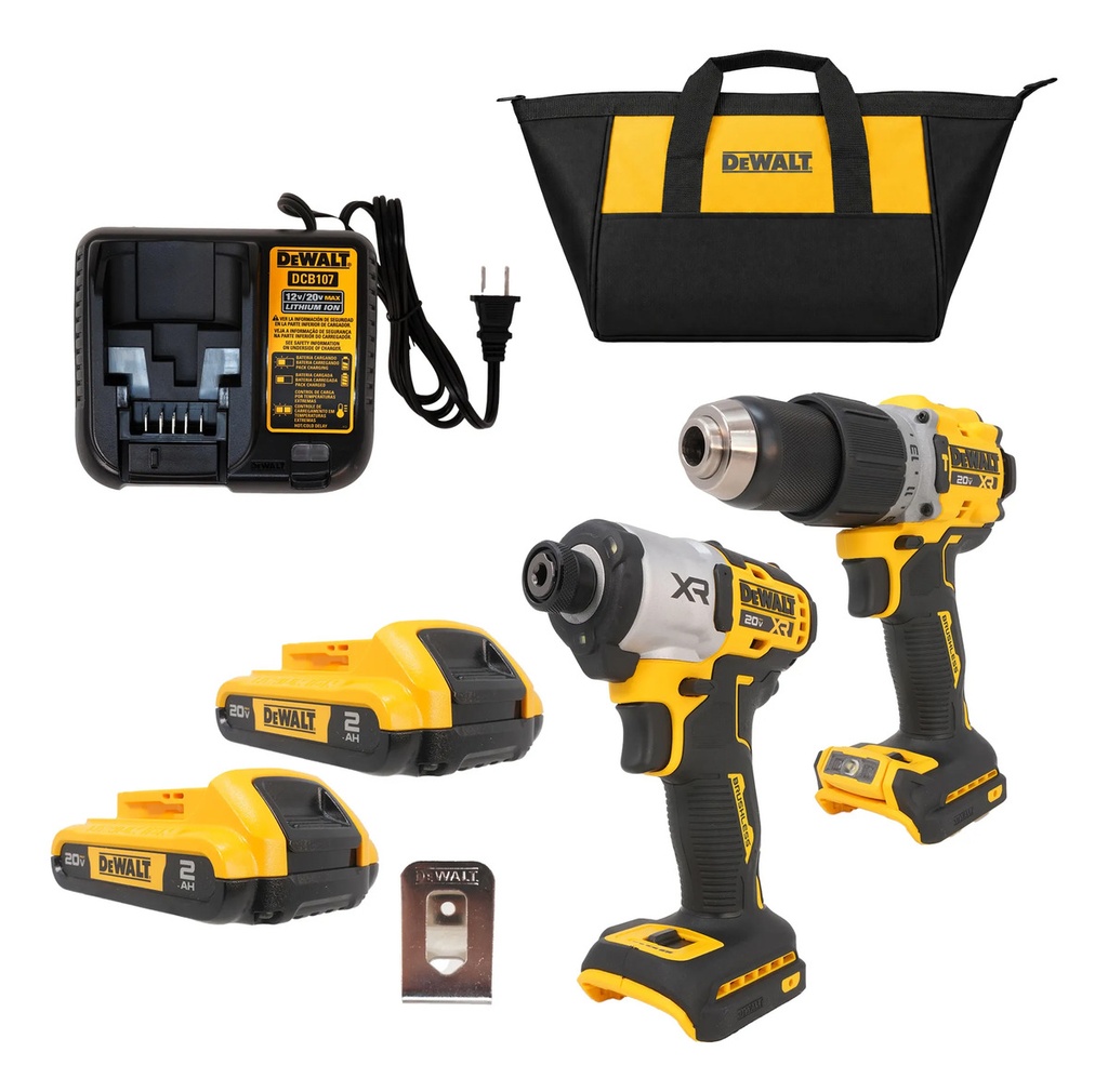 Combo Roto/ator 20V DCK250D2 Dewalt para Taller