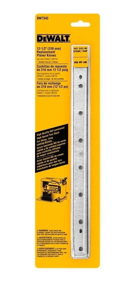 Cuchillas Repuesto 12-1/2" DW7342 Dewalt para Uso Rudo