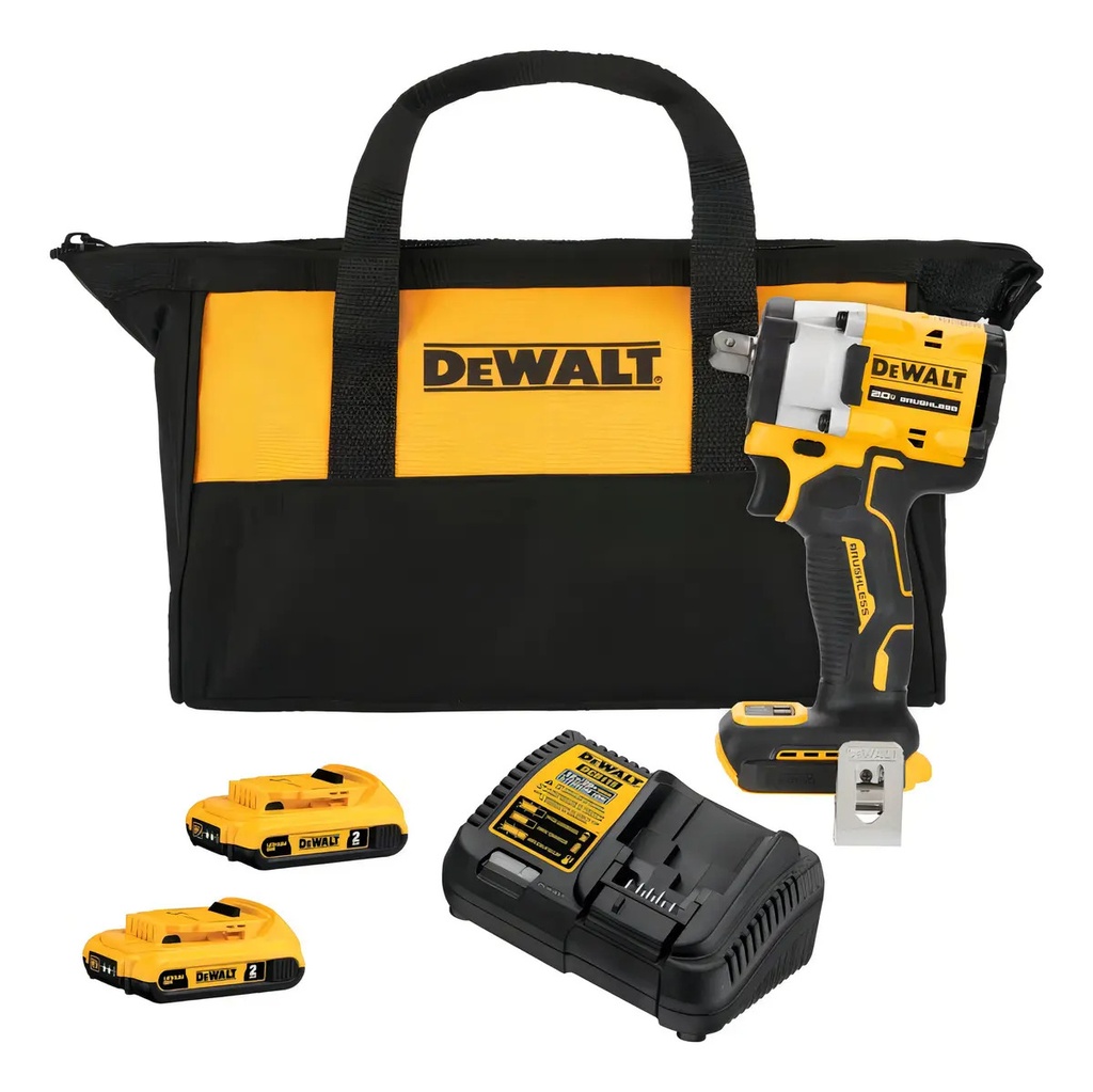 Llave Impacto 20V 1/2" 2 Bat DCF922D2 Dewalt para Taller