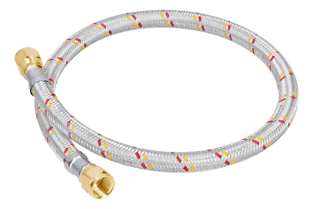 [BE-607243] Manguera Gas Alum 1MT Foset FGA10P para Instalación Hidráulica