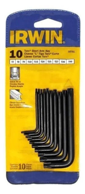 Llave Torx 10PZAS Irwin V10751 para Taller