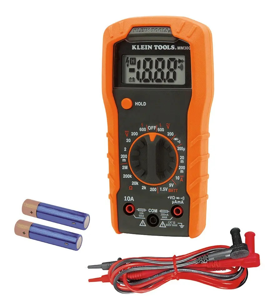 Multimetro 600V Klein Tools MM300 para Electricista