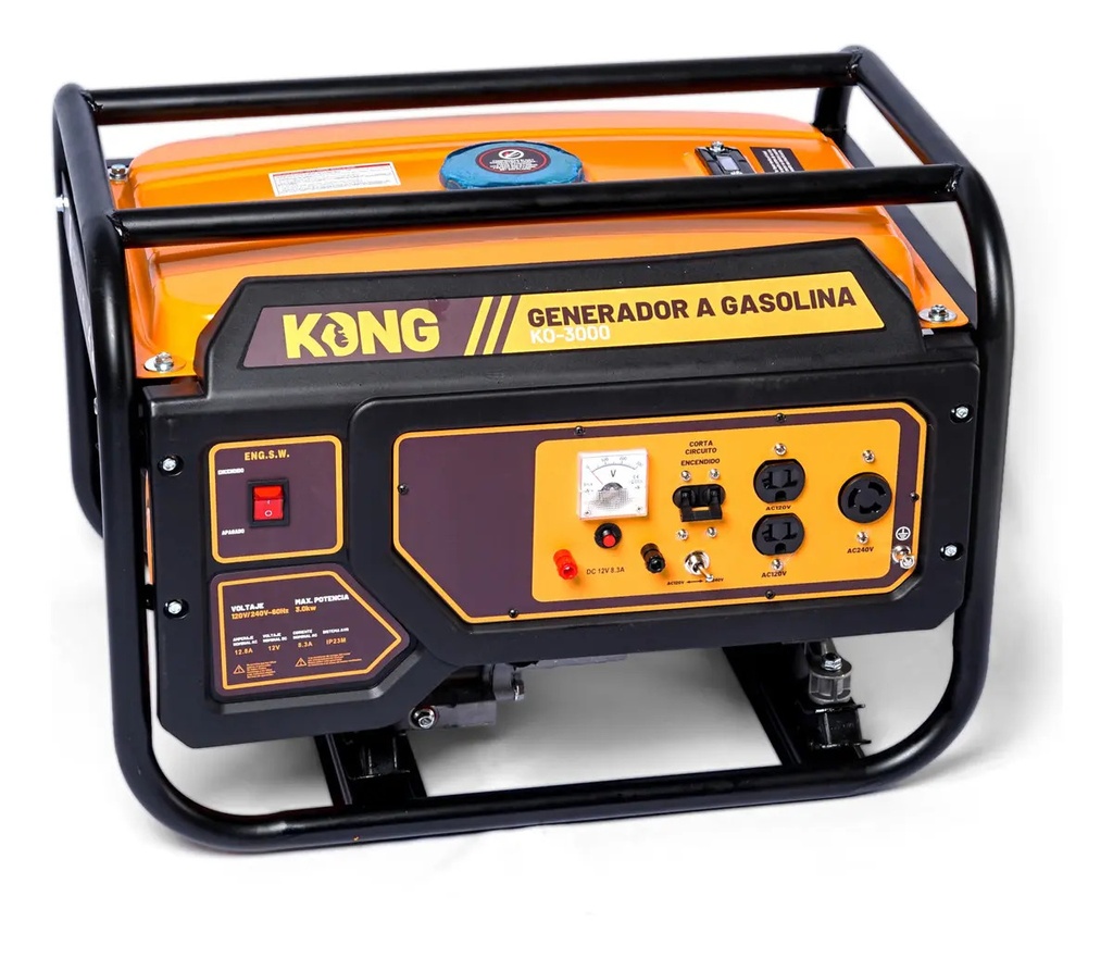 Generador 3000W 7HP Kong KO3000 (Planta de Luz) para Respaldo Eléctrico