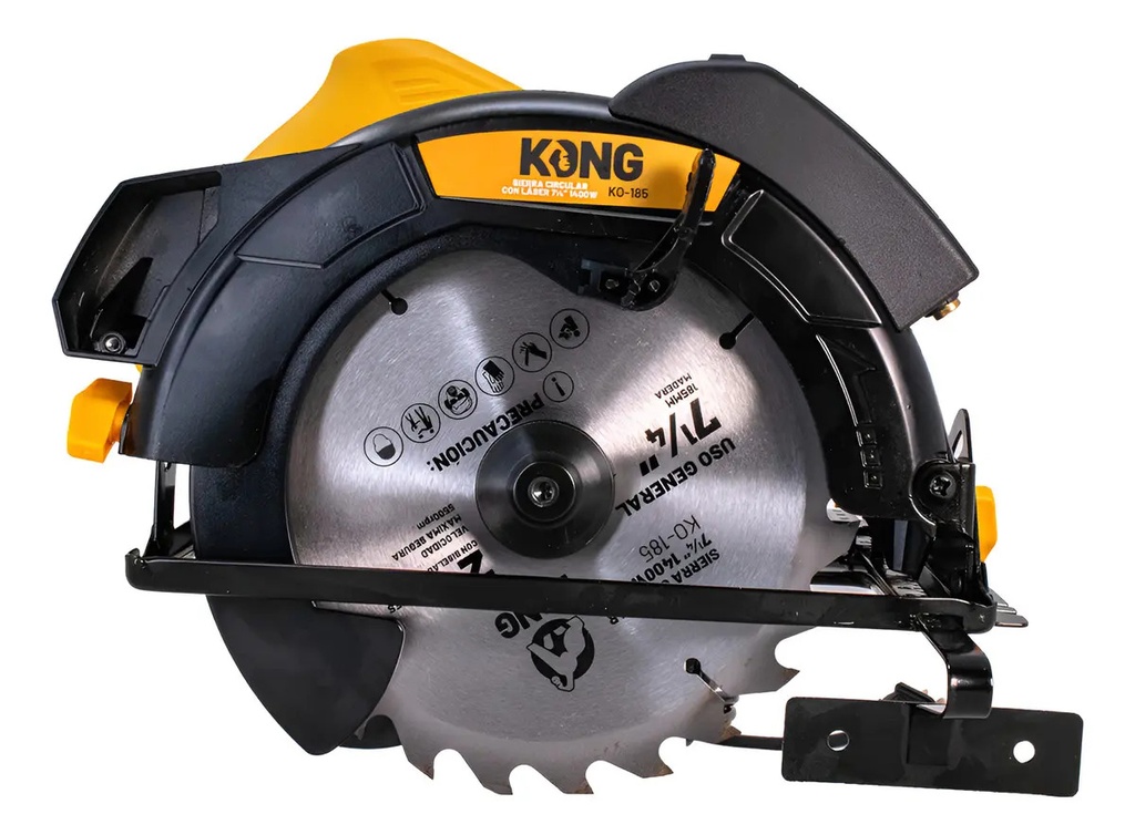 Sierra Circular 7-1/4" 1400W Kong KO185 para Corte de Precisión