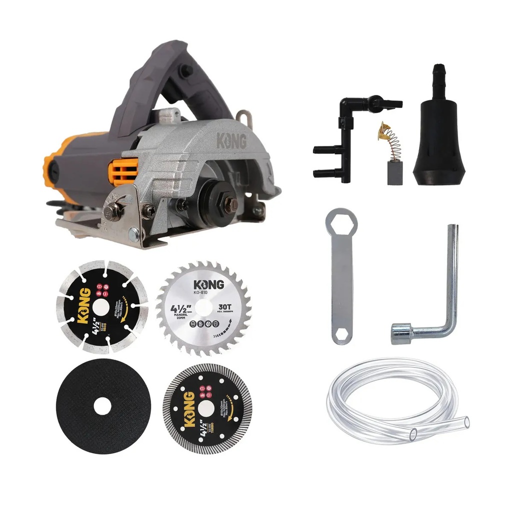 Sierra Marmol 4-1/2" 1200W Kong KO810 para Corte de Precisión
