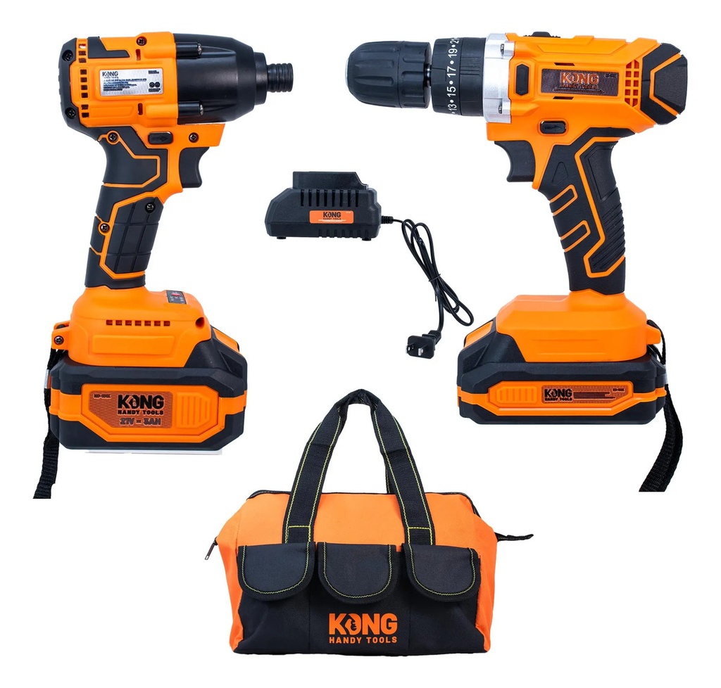 Taladro Imp +llave Imp 21V Kong KO101K para Taller