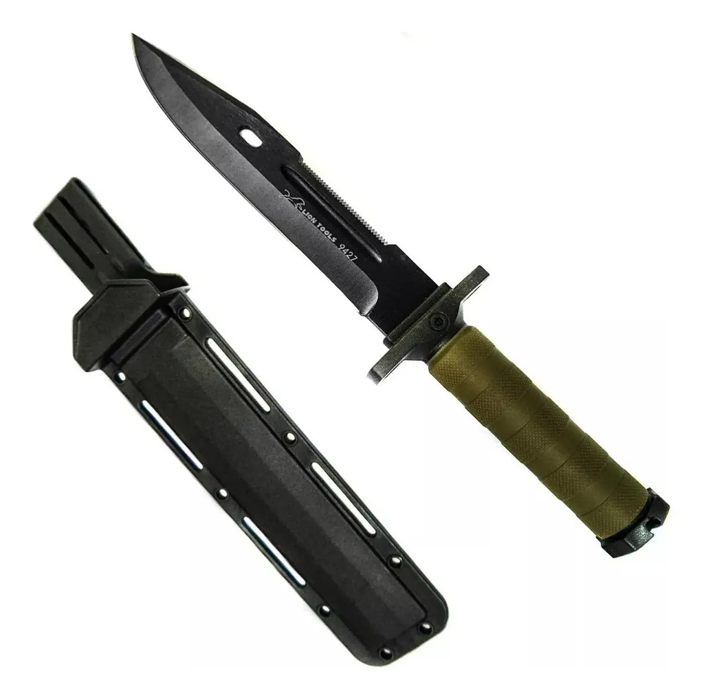 Cuchillo Monte 8" Pav Rub Lion 9427 Lion Tools para Uso Rudo
