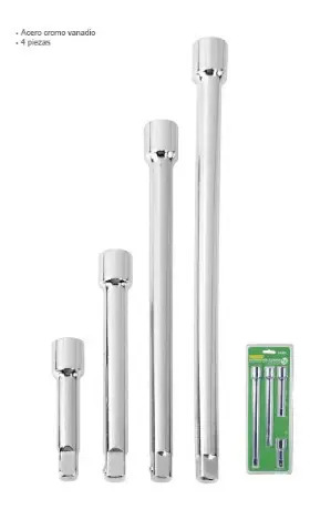 Juego Extension 4PZ 1/2" Lion 1455 Lion Tools para Taller